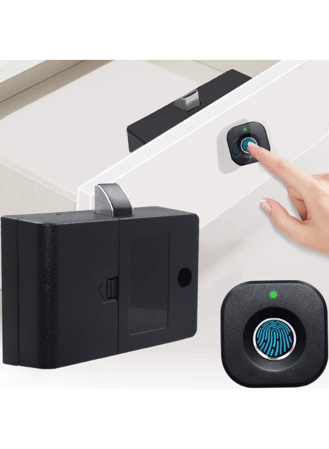 قفل مجلس الوزراء بصمة الأصابع ، الذكية الحيوية ، قفل خزانة الملفات الخفية بدون مفتاح ، قفل كهربائي سلامة الطفل ، الأثاث الخشبي DIY للمكتب المنزلي - Image 1